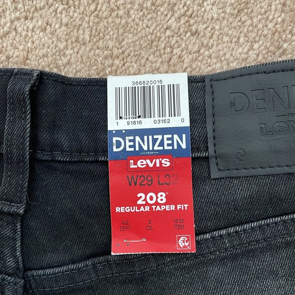 Levi’s 29/32 Men BLACK denim Denizen Regular Taper 208 jeans